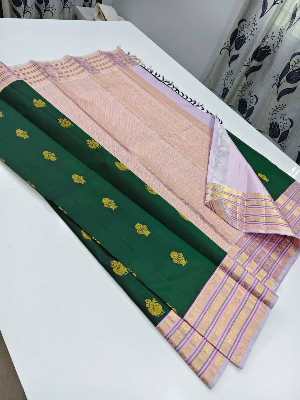 Traditional Zari Border Kanchipuram Silk Saree